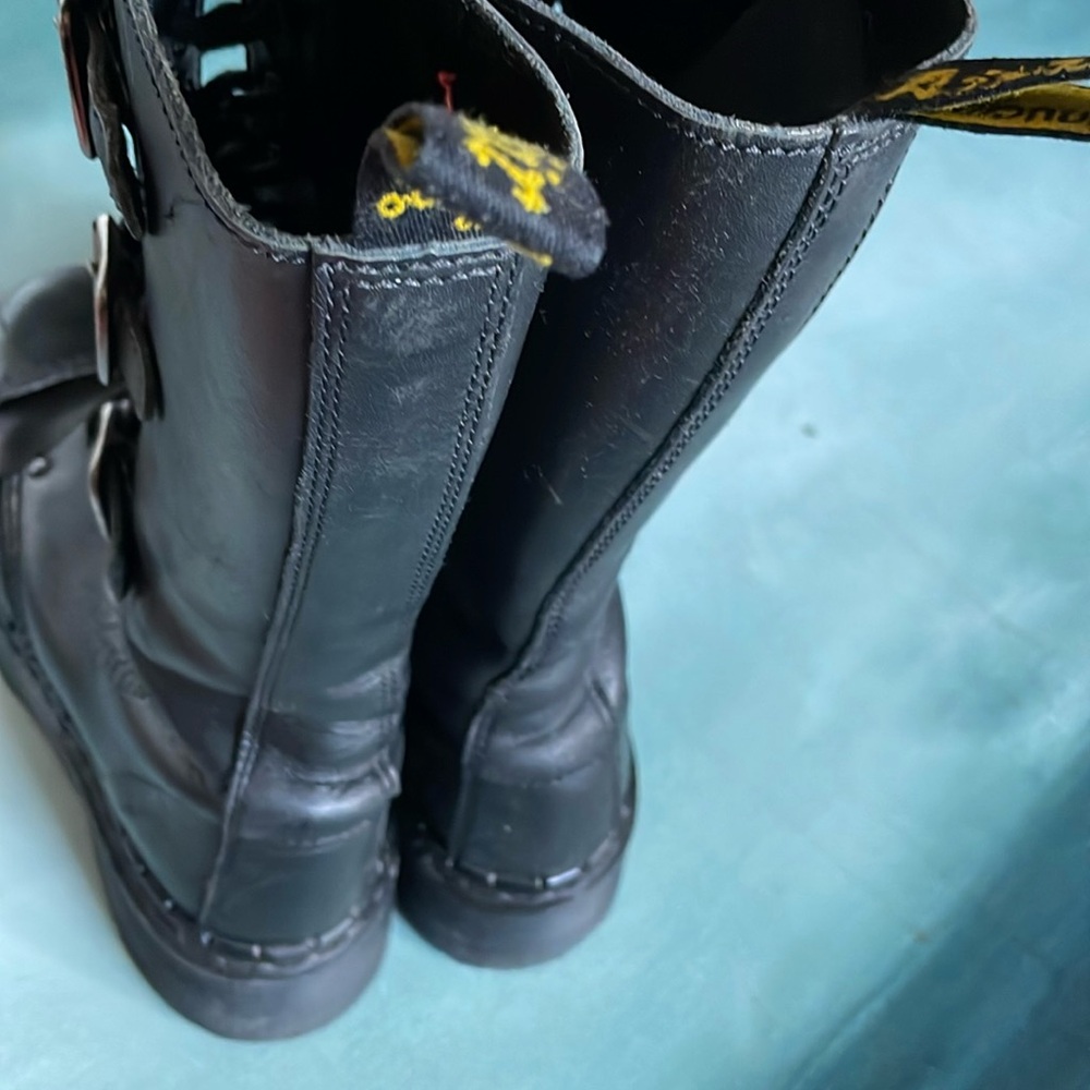 Dr. Martens Vintage 3A26 3 Strap 14 Eye Leather Boots Made In England UK 6 US 8 - Picture 3 of 15